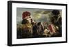 The Meeting of Odysseus and Nausicaa-Jacob Jordaens-Framed Premium Giclee Print