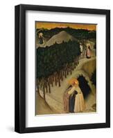 'The Meeting of Saint Anthony and Saint Paul', c1430-1435-Sano di Pietro-Framed Giclee Print