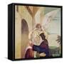 The Meeting of St. Anne and St. Joachim at the Golden Gate, C.1499-Nicolas d' Ypres-Framed Stretched Canvas