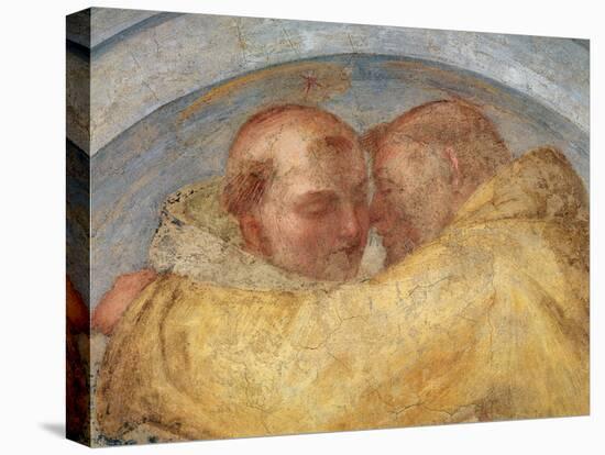 The Meeting of St Francis and St Dominic-Fra Bartolommeo-Stretched Canvas