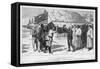 The Meeting of Stanley and Livingstone in Tanganyika, 1871-null-Framed Stretched Canvas