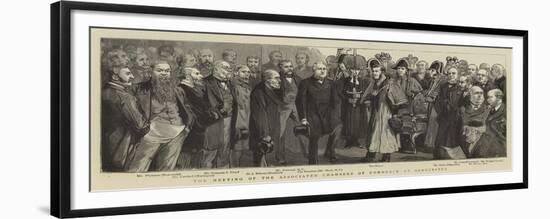 The Meeting of the Associated Chambers of Commerce at Gloucester-null-Framed Giclee Print