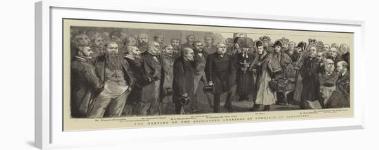 The Meeting of the Associated Chambers of Commerce at Gloucester-null-Framed Giclee Print