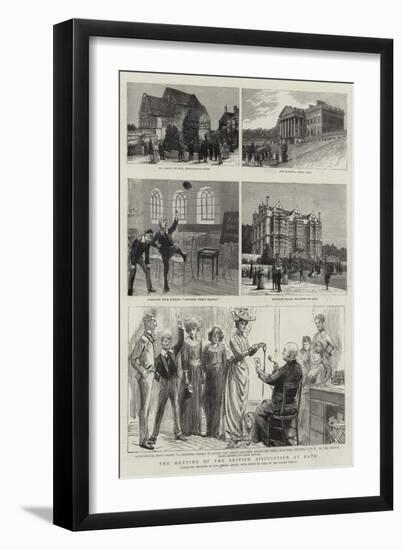 The Meeting of the British Association at Bath-null-Framed Giclee Print