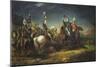 The Meeting of the Duke of Wellington and Field Marshal Blucher-Thomas Jones Barker-Mounted Giclee Print
