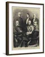 The Meeting of the Emperors, a Group of Portraits-null-Framed Giclee Print