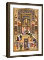 The Meeting of the Theologians, 1537-1550-Abd Allah Musawwir-Framed Giclee Print