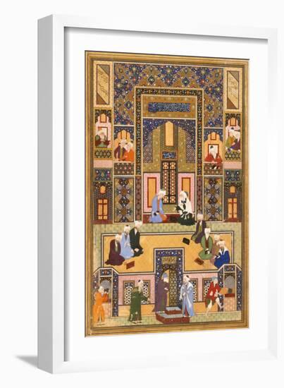 The Meeting of the Theologians, 1537-1550-Abd Allah Musawwir-Framed Giclee Print