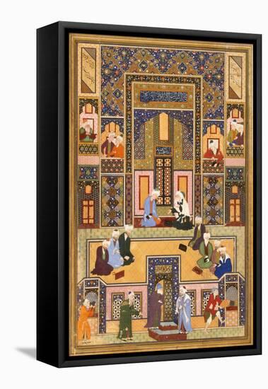 The Meeting of the Theologians, 1537-1550-Abd Allah Musawwir-Framed Stretched Canvas