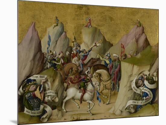 The Meeting of the Three Kings, with David and Isaiah, c.1475-Master of St. Bartholemew-Mounted Giclee Print