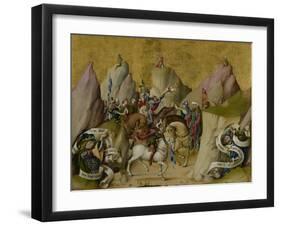 The Meeting of the Three Kings, with David and Isaiah, c.1475-Master of St. Bartholemew-Framed Giclee Print