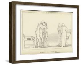 The Meeting of Ulysses and Penelope-John Flaxman-Framed Giclee Print