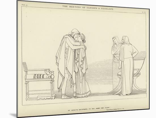 The Meeting of Ulysses and Penelope-John Flaxman-Mounted Giclee Print