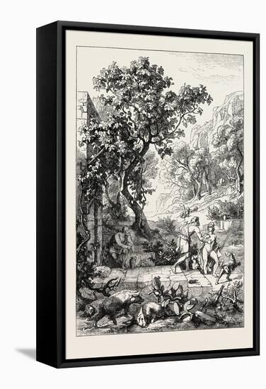 The Meeting of Ulysses and Telemachus-null-Framed Stretched Canvas