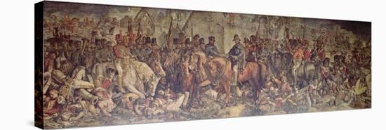 The Meeting of Wellington and Blucher after Waterloo-Daniel Maclise-Stretched Canvas