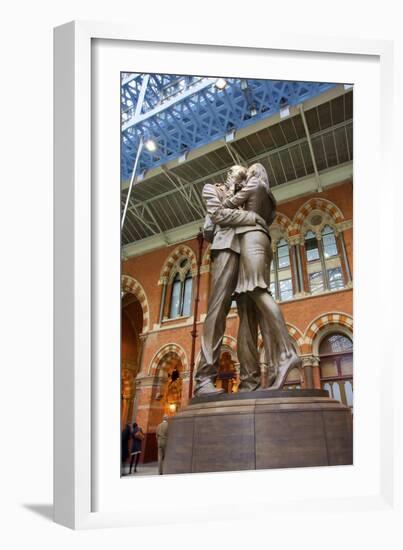 The Meeting Place Bronze Statue-Neil Farrin-Framed Photographic Print