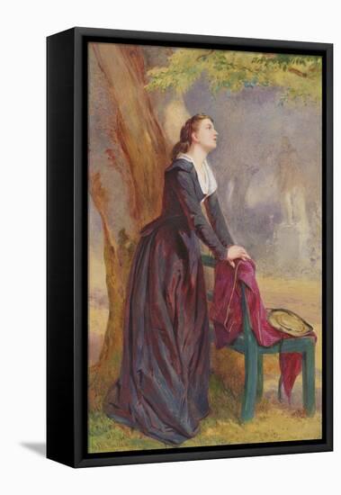 The Meeting Place - under the Tree-John Absolon-Framed Stretched Canvas