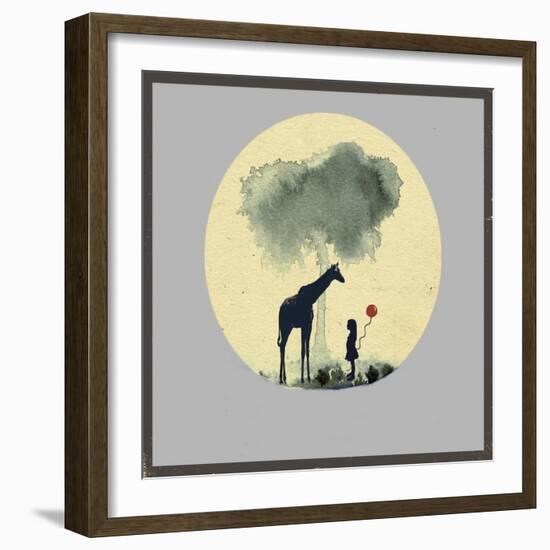 The Meeting with Balloons-Tammy Kushnir-Framed Giclee Print