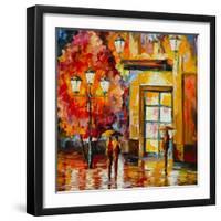 The Meeting-Leonid Afremov-Framed Art Print