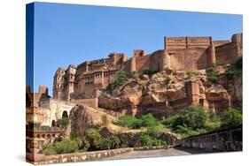 The Mehrangarh Fort of Jodhpur, Rajasthan, India, Asia-Godong-Stretched Canvas