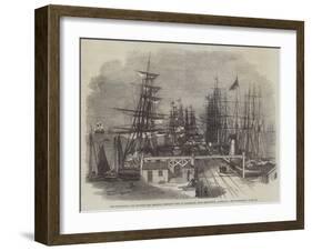 The Melbourne and Hobson's Bay Railway Company's Pier at Sandridge, Near Melbourne, Australia-null-Framed Giclee Print