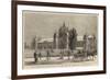 The Melbourne Exhibition for 1880, Now in Course of Construction-null-Framed Giclee Print