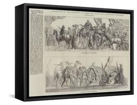 The Melbourne Monument of Burke and Wills, the Australian Explorers-null-Framed Stretched Canvas