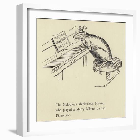 The Melodious Meritorious Mouse-Edward Lear-Framed Giclee Print