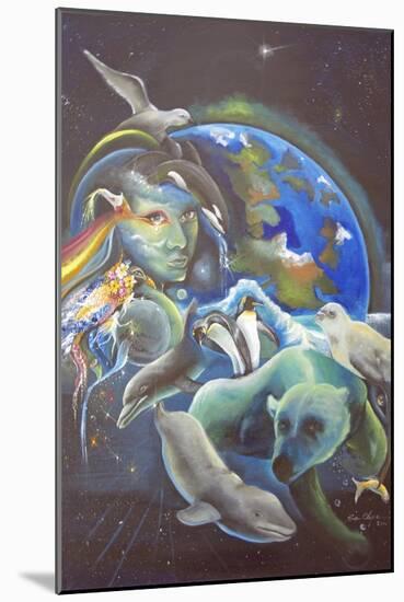 The Melting Earth-Sue Clyne-Mounted Giclee Print