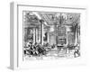 The Members' Lounge, Rac Clubhouse, Pall Mall, London, 1946-Hanslip Fletcher-Framed Giclee Print