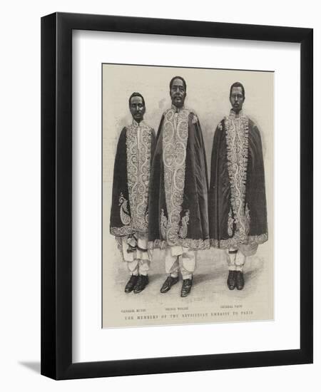 The Members of the Abyssinian Embassy to Paris-null-Framed Premium Giclee Print