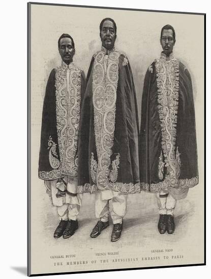 The Members of the Abyssinian Embassy to Paris-null-Mounted Giclee Print
