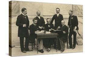 The Members of the First International Olympic Committee. Athens, Greece, 1896-Albert Meyer-Stretched Canvas