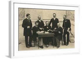 The Members of the First International Olympic Committee. Athens, Greece, 1896-Albert Meyer-Framed Photographic Print