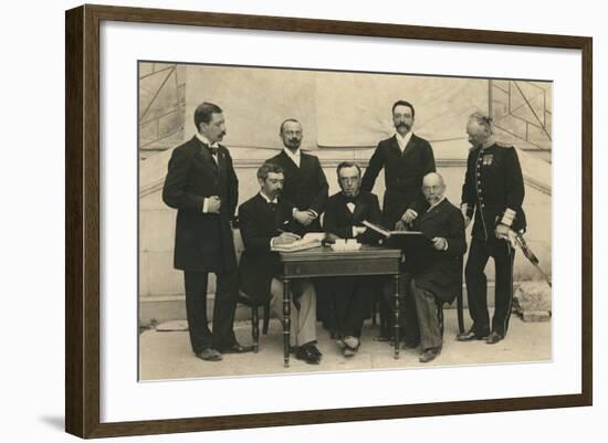 The Members of the First International Olympic Committee. Athens, Greece, 1896-Albert Meyer-Framed Photographic Print