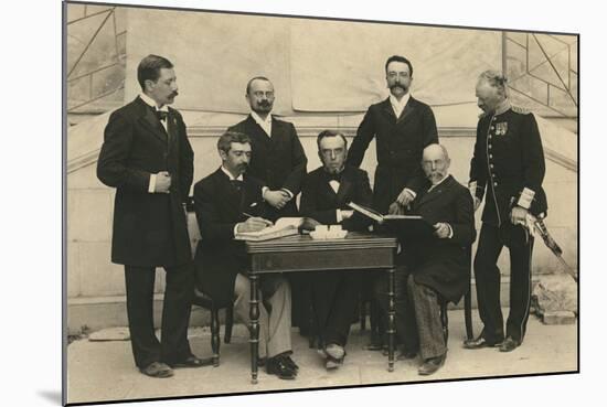 The Members of the First International Olympic Committee. Athens, Greece, 1896-Albert Meyer-Mounted Photographic Print