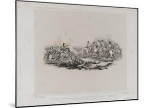 The Memorable Battle of Waterloo - the Duke of Wellington Ordering the Last Grand Charge Which Comp-George Jones-Mounted Premium Giclee Print