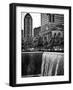 The Memorial Pool at 9/11 Memorial View, 1WTC, Manhattan, New York, USA-Philippe Hugonnard-Framed Photographic Print