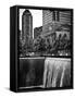 The Memorial Pool at 9/11 Memorial View, 1WTC, Manhattan, New York, USA-Philippe Hugonnard-Framed Stretched Canvas