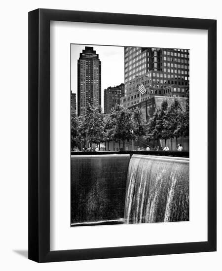 The Memorial Pool at 9/11 Memorial View, 1WTC, Manhattan, New York, USA-Philippe Hugonnard-Framed Photographic Print