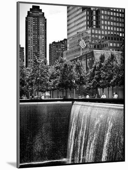 The Memorial Pool at 9/11 Memorial View, 1WTC, Manhattan, New York, USA-Philippe Hugonnard-Mounted Photographic Print