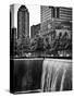 The Memorial Pool at 9/11 Memorial View, 1WTC, Manhattan, New York, USA-Philippe Hugonnard-Stretched Canvas