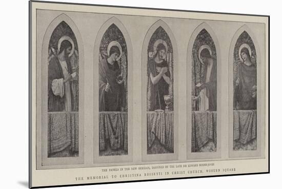 The Memorial to Christina Rossetti in Christ Church, Woburn Square-null-Mounted Giclee Print