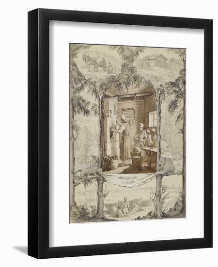 The Memory of Russia. Rural Russian interior-null-Framed Giclee Print