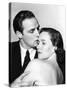 The Men, from Left, Marlon Brando, Teresa Wright, 1950-null-Stretched Canvas