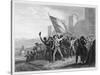 The Men of Marseille March North to Join the Revolution-null-Stretched Canvas