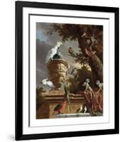 The Menagerie, c.1690-Melchior d'Hondecoeter-Framed Premium Giclee Print