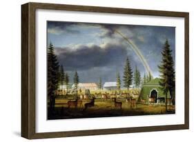 The Menagerie in the Gatchina Palace Park, 1792-Johann Jakob Mettenleiter-Framed Giclee Print