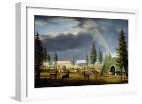The Menagerie in the Gatchina Palace Park, 1792-Johann Jakob Mettenleiter-Framed Giclee Print