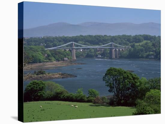 The Menai Bridge, Gwynedd, Wales, United Kingdom-Roy Rainford-Stretched Canvas